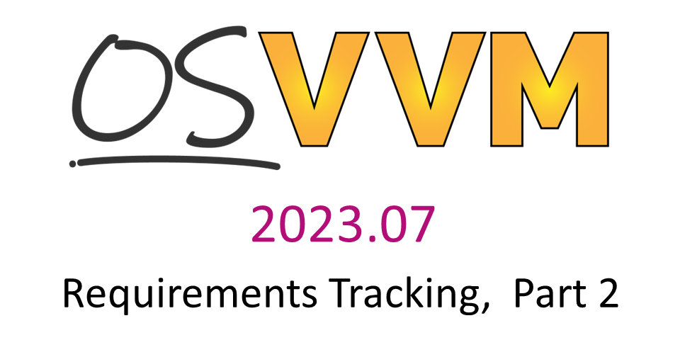 Requirements Tracking with OSVVM,  Part 2